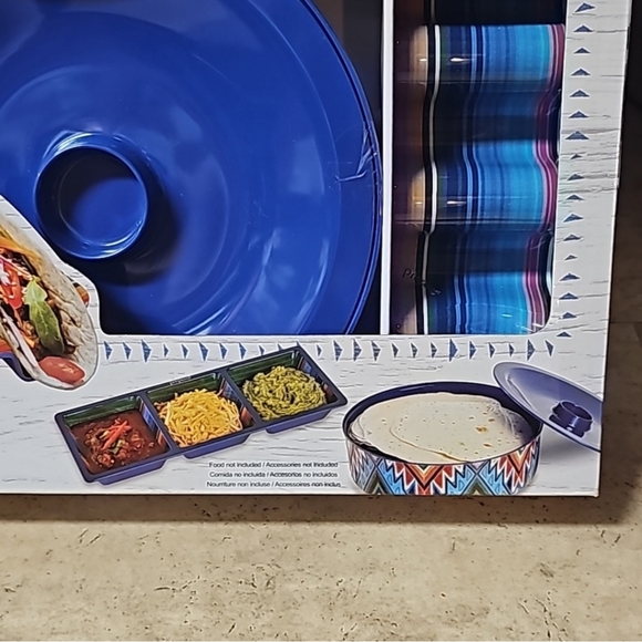 Prepara 6pc Melamine Taco Serving Set - Picture 4 of 9